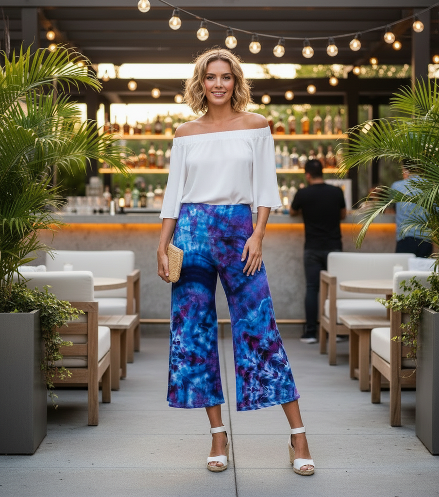 Rayon Palazzo Capris Small