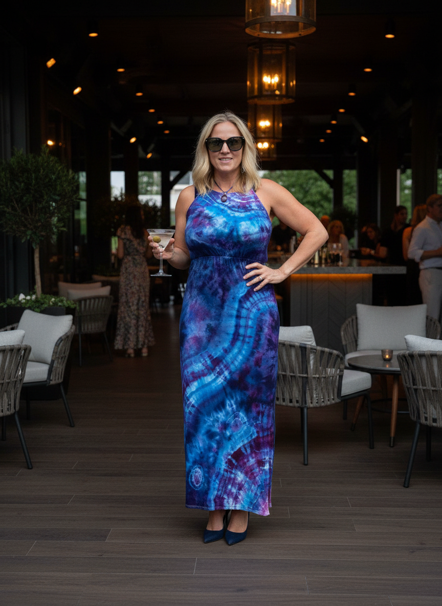 Rayon Maxi Dress Small