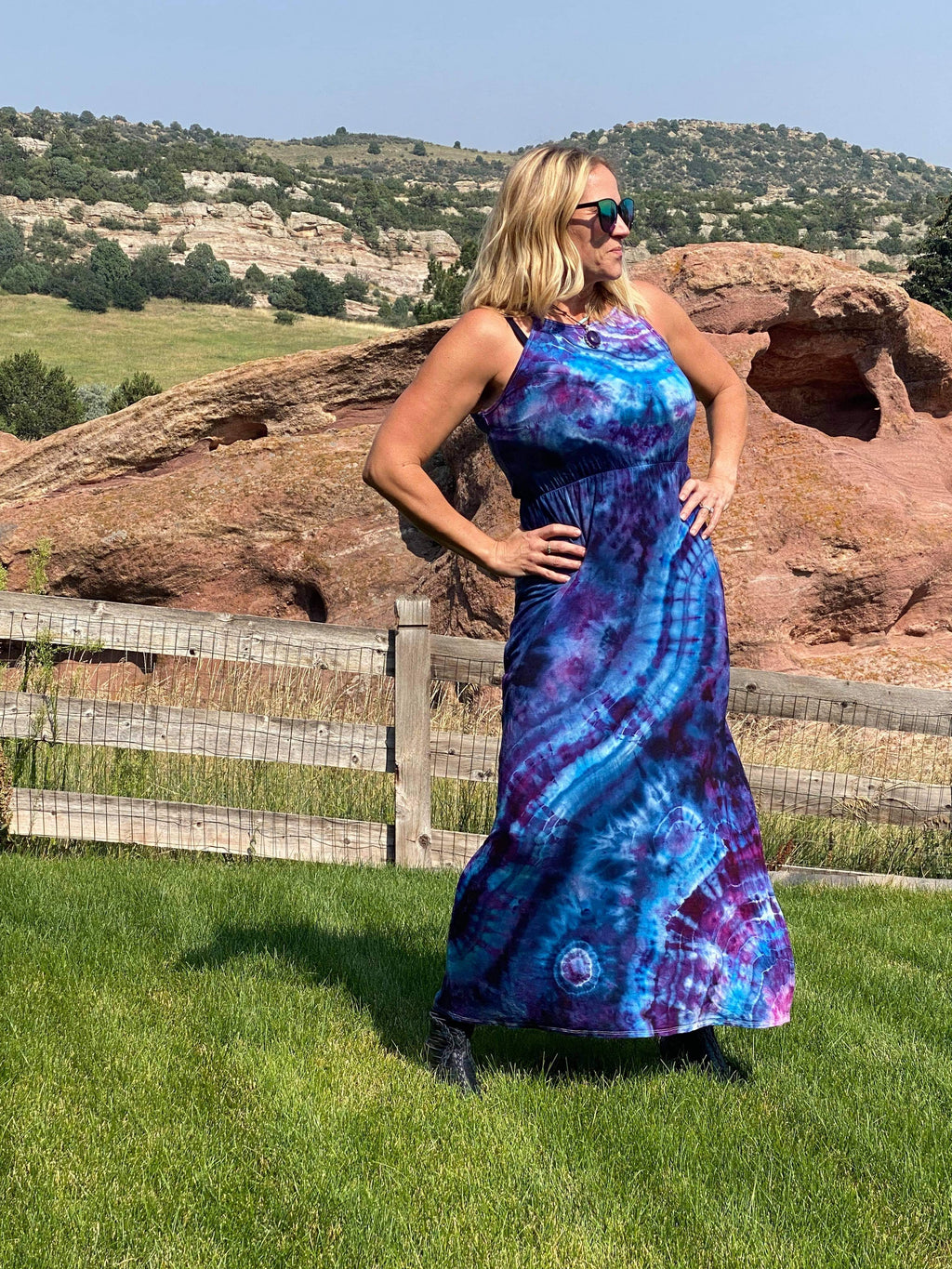 Rayon Maxi Dress Small